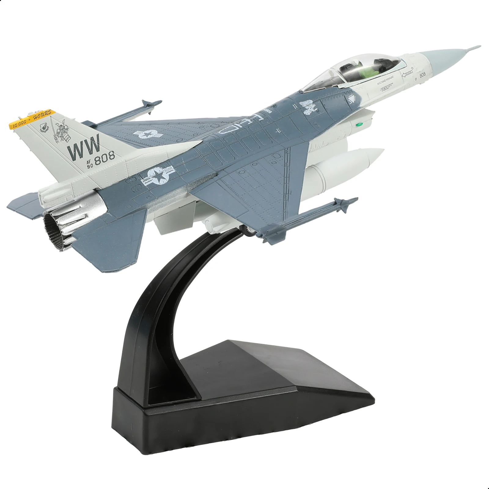NUOTIE 1/100 F-16C Fighting Falcon Fighter Model Metal DieCast Aircraft Jet Kit Fighter Plane Model Military(Misawa AFB 35th)