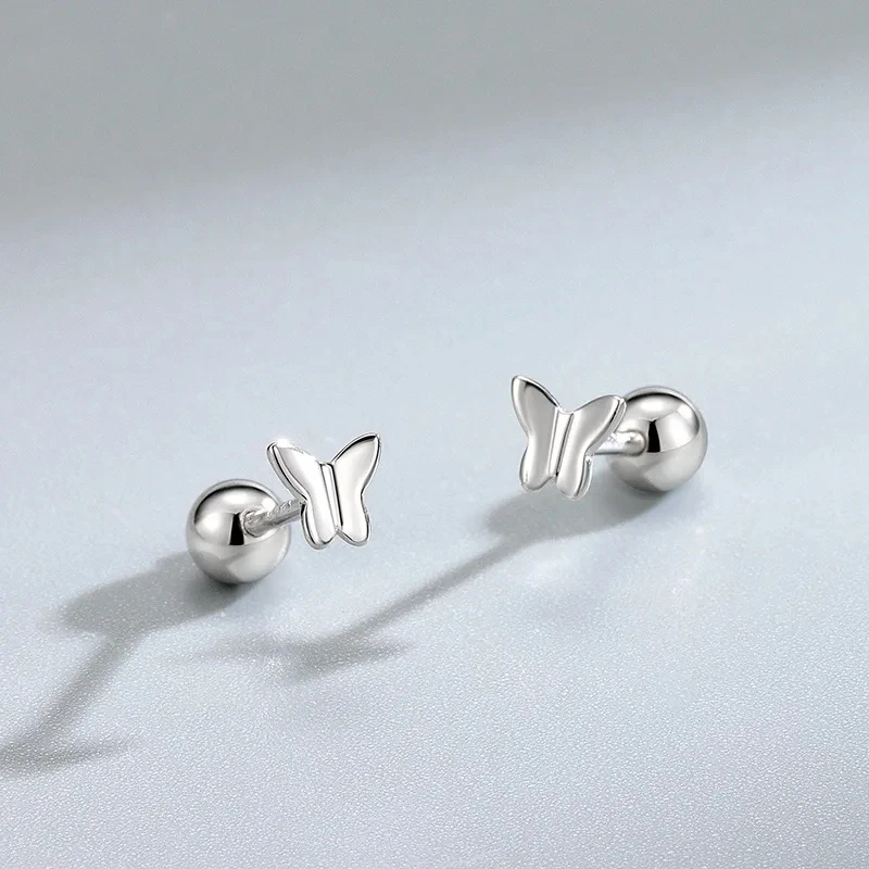 New Charming Multiple Styles Stud Earrings for Women Silver color Daily Wear Ear Girls Fashion Party Gift Piercing Jewelry