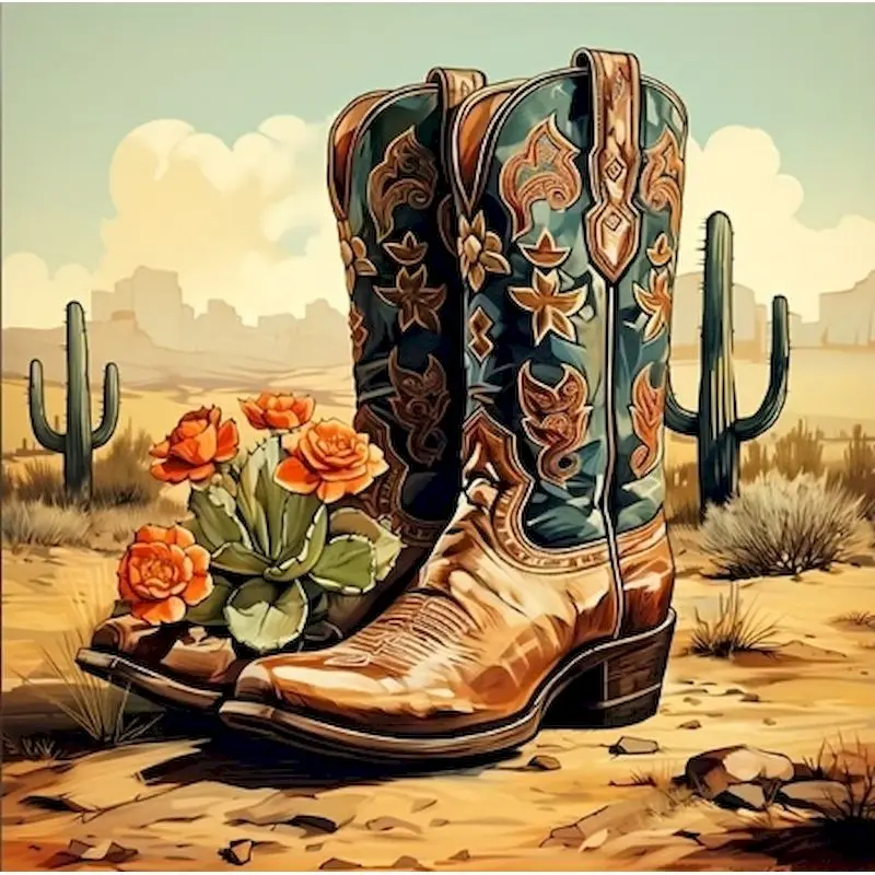 

RUOPOTY Desert Diamond Painting Diy Crafts Diy Gift Landscape Full Round/Square Crafts Gift Unique Gift Diy Making Kits