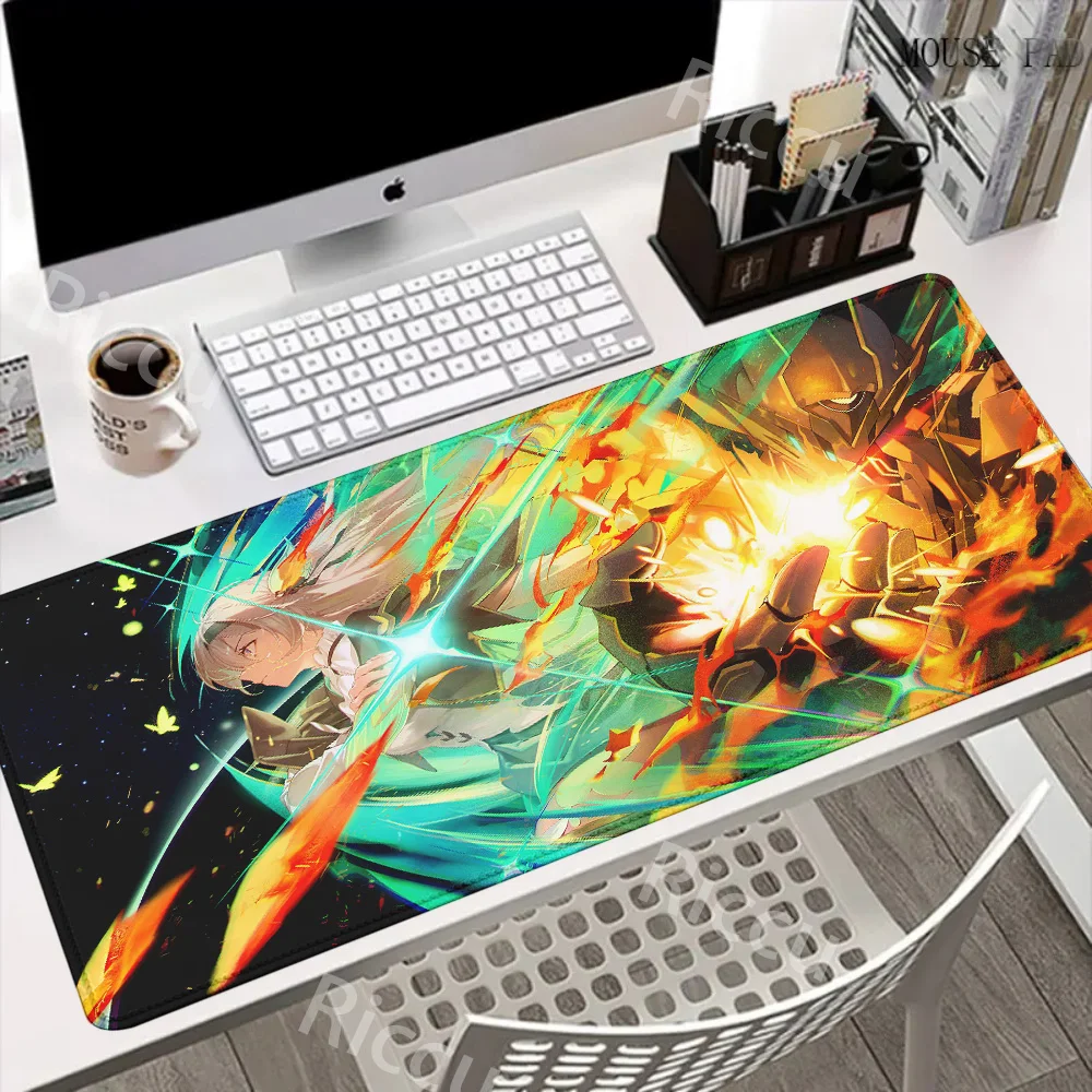 Honkai Star Rail Firefly Mouse Pad Large Rubber Tablepad Game Mousepad Laptop Desk Pad XXL Non-slip Computer Keyboard Mouse Mat