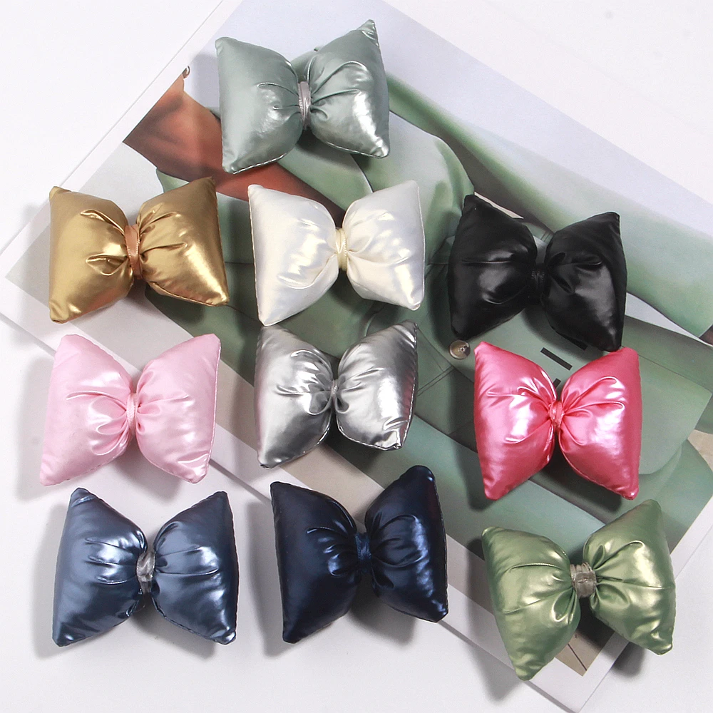 

6cm Multi Color Sweet Style Cute Bow Shoe Accessories DIY Fashion Elegant Shoe Charms For Sandals Shoe Buckle Decorations