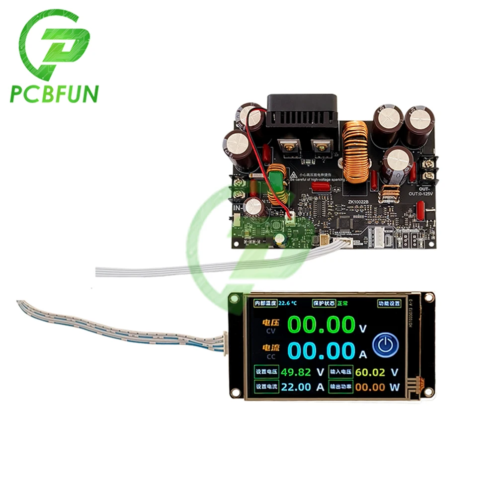 ZK-10022 22A/1500W CNC Step-down DC Adjustable Power Supply Constant Voltage and Current Module Step-down Module DC12-140V