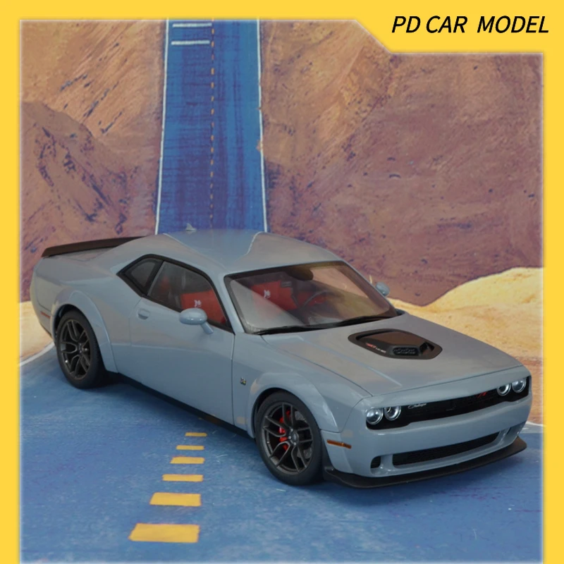 AUTOART Collectible 1:18 FOR  DODGE CHALLENGER  R/T SCAT PACK WIDEBODY 2022  SMOKE SHOW Gift for friends and family