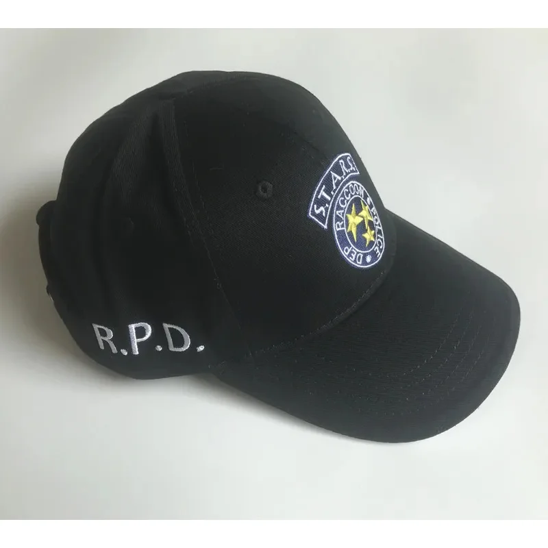 

qq78Request7Biohazard STARS S.T.A.R.S. RPD Logo RACCOON POLICE DEP Вышитая шляпа Черная бейсболка для косплея