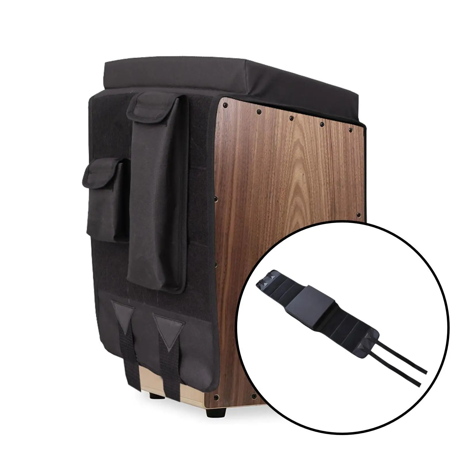 

Cajon Drum Seat Percussion Instrument Saddle Heavy Duty Oxford Cloth for Home Daily Practice Music Performance Studio Classroom