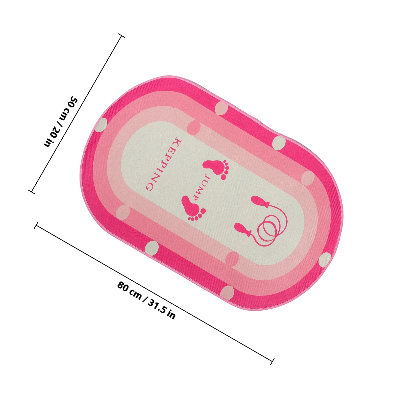 حصيرة حبل القفز المحمولة للتمرين المنزلي، وسادة الطفر العازلة للصوت، متعددة الوظائف، اليوغا، اللياقة البدنية، ممارسة التدريب، حصيرة رياضية