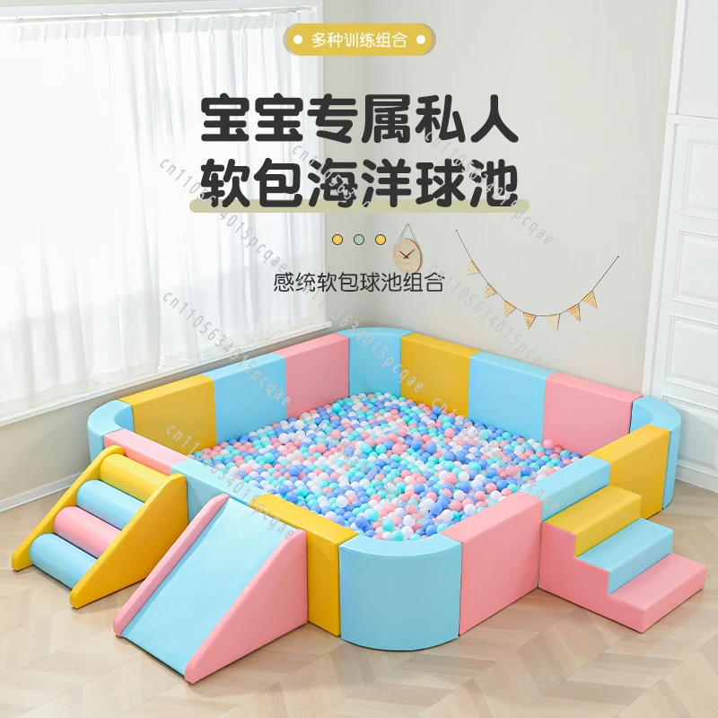 

Early Education Slide Soft Bag Anti-collision Bobo Ocean Ball Pool Children's Playground Early Education Kindergarten Indoor