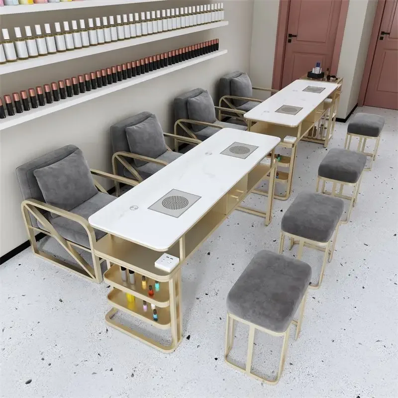 

Легкий роскошный художественный стол для ногтей, эстетический дизайн-органайзер, современные эстетические простые настольные аксессуары, высококачественная мебель Nageltisch