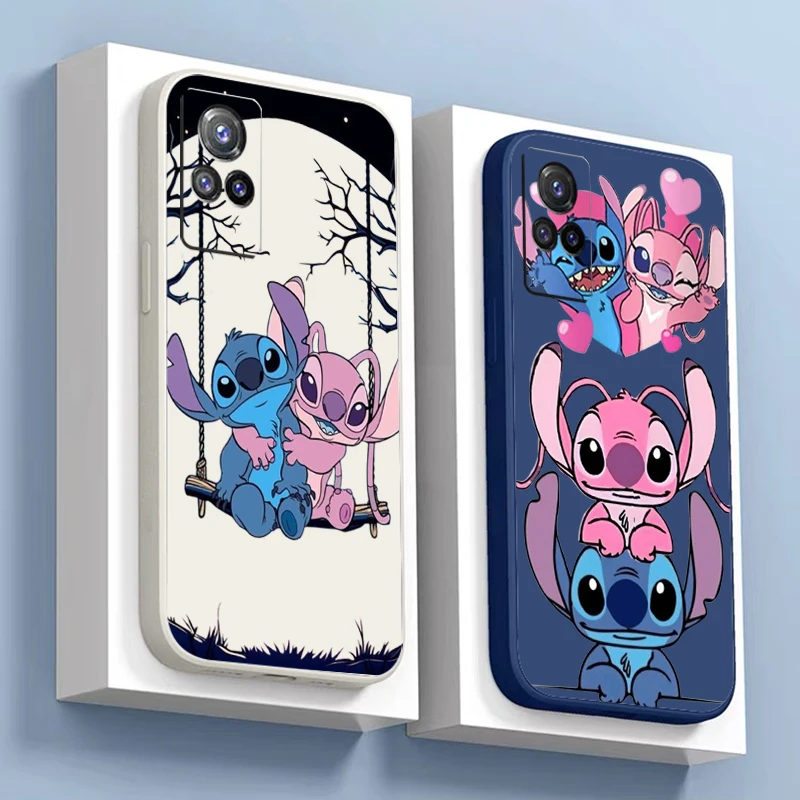 Disney Cartoon Stitch Angel Phone Case For VIVO Y91 Y85 Y83 Y79 Y77 Y76S Y75 Y73 Y73S Y72 Y70S Y67 Y66 Y35 Y53 Coque