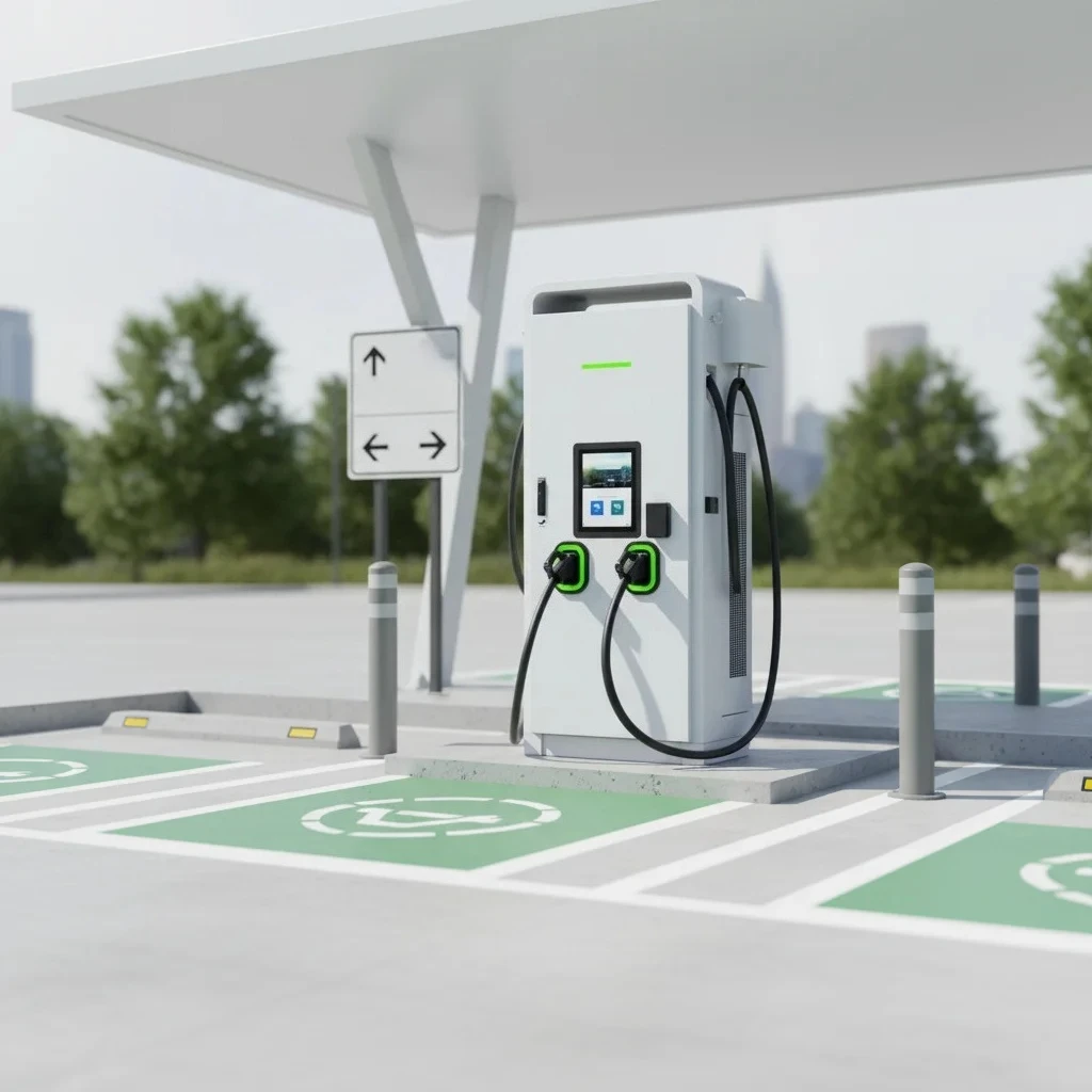 80kW New Energy Heavy Truck DC Charging Pile Commercial Fast Charging Station AC 380V