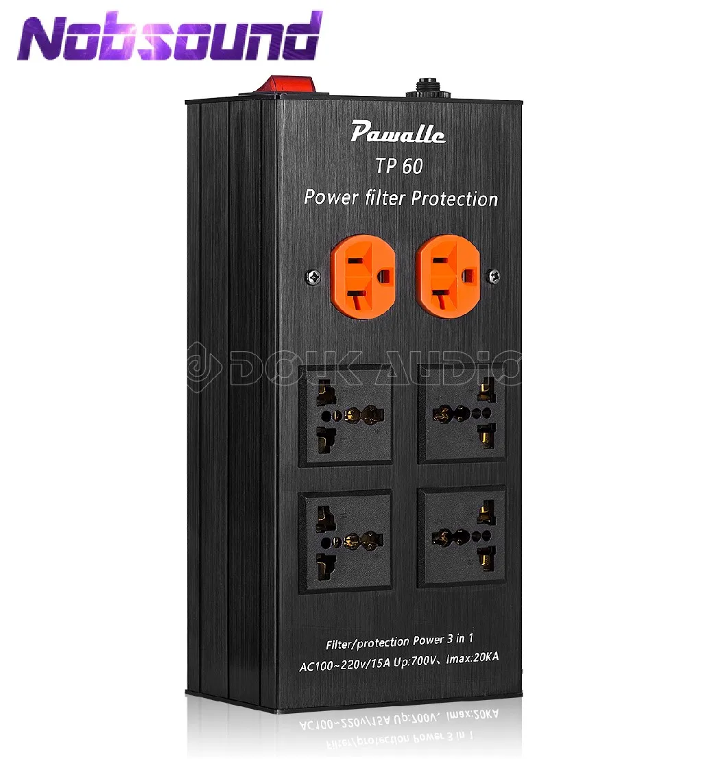 Nobsound 2000W Power Supply Purifier AC 100-240V EMI Power Filter for Home Stereo System