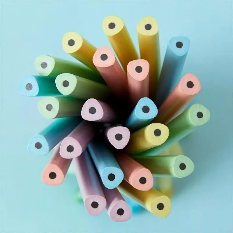 LXAA 30 PCS مثلث أقلام الرصاص كتابة أقلام الرصاص أقلام الرصاص برصاصات الرصاص اللوازم المدرسية للطلاب المعلمين