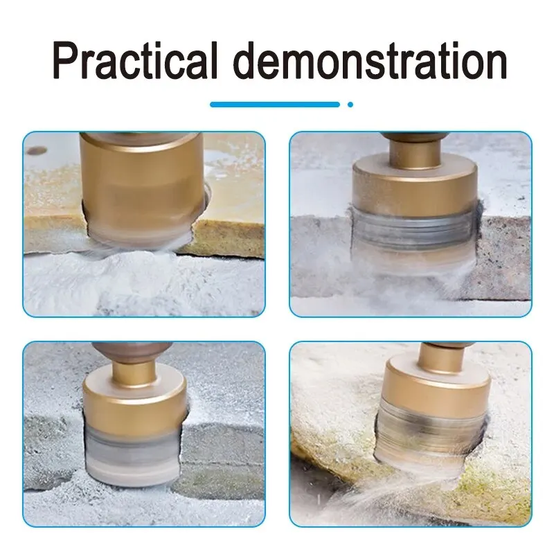 12pc Brazing Hole Opener Granite Marble Multi-purpose Drilling Bit Vitrified Brick Ceramic Stone Reaming Bit Set