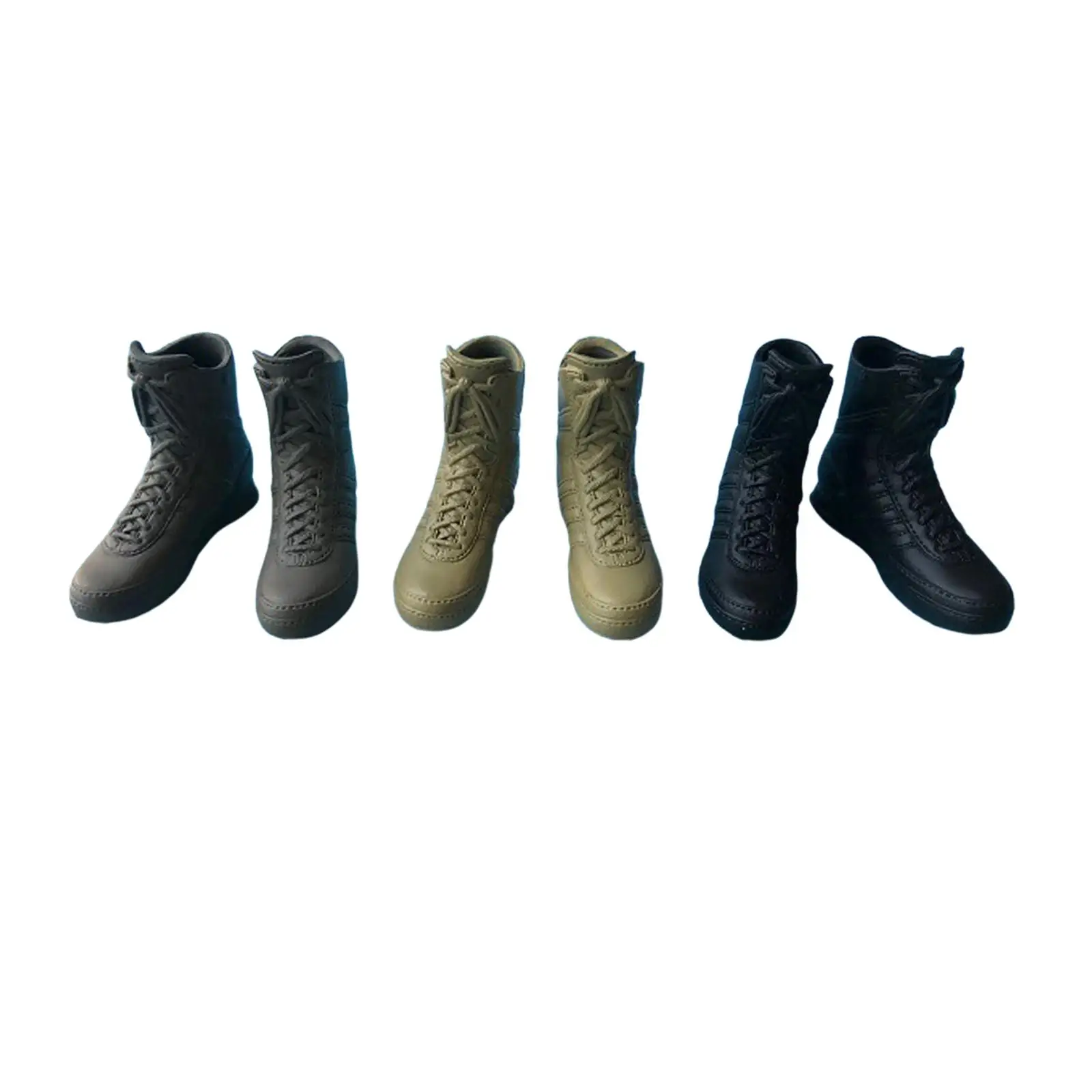 

1:6 Scale Action Figures Shoes, Action Figures Accessory, DIY Solid Shoes Model, 12 inch Male Doll Shoes for 12" Doll Accs