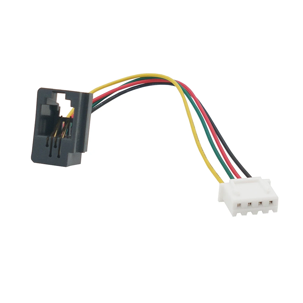 

20PCS 616E 4P4C to XH2.54 4P Cable RJ9 Telephone handle Modular Plug female 4-core connection cable Distance 2.54MM terminal