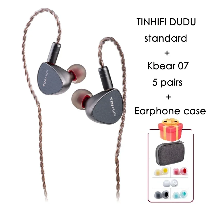 

TINHIFI DUDU In Ear Monitors 13mm Planar Magnetic Drive Detachable 2Pin Interface Wired Earphone 3.5mm Plug HiFi Music IEM