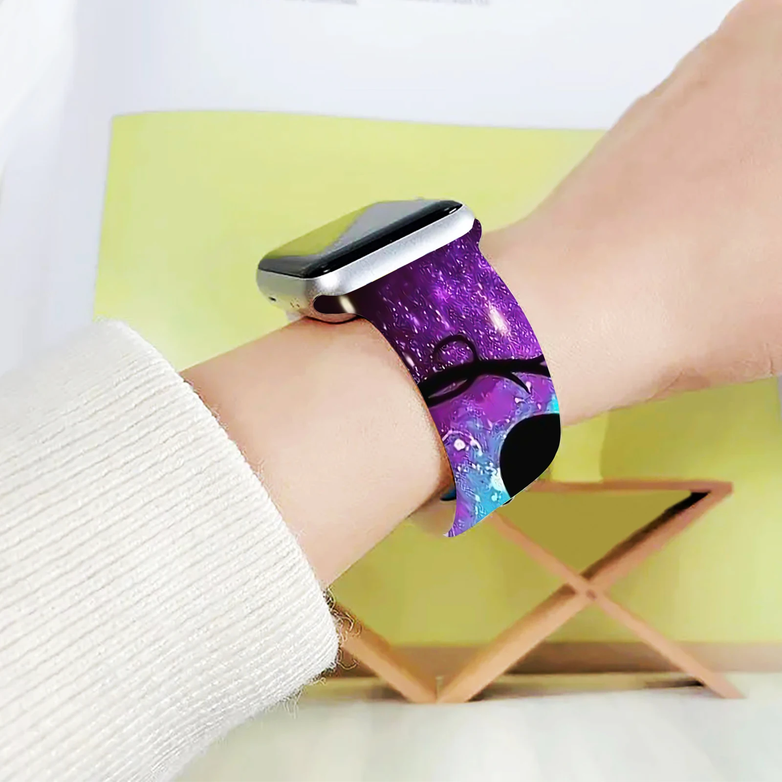 Disney Colorful Series Print Strap for Apple Watch 11 10 9 SE Silicone Band Replaceable Watchband for iWatch 46mm 45mm 42mm 41mm