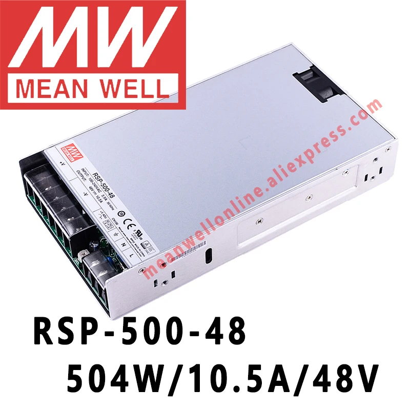 Mean Well RSP-500-3.3V/5V/12V/15V/24V/27V/48V Switching Power Supply Meanwell 500W PSU PFC function