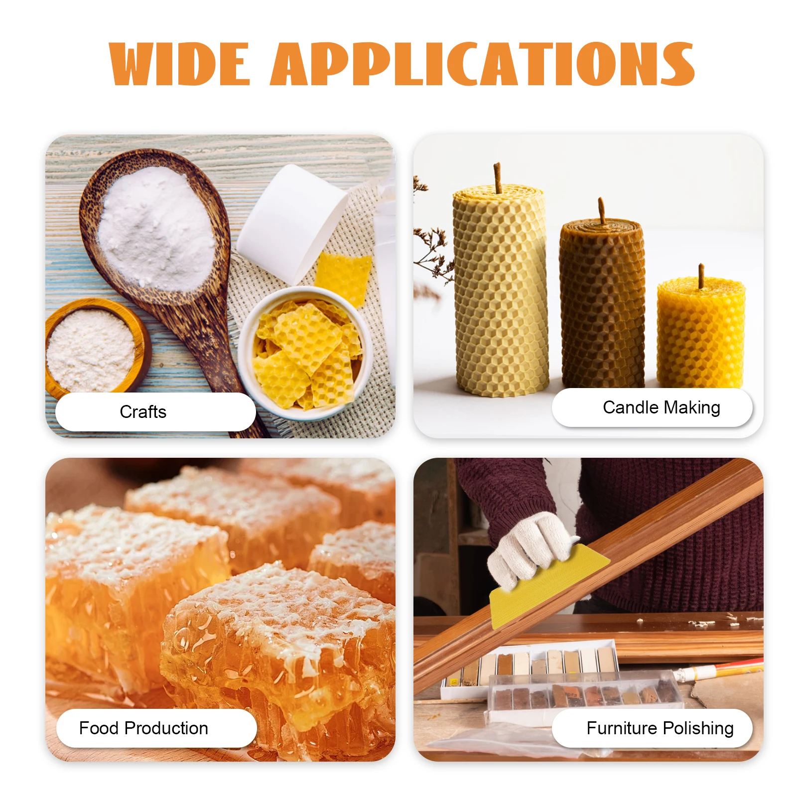 30 قطعة صفائح شمع العسل الطبيعي ورقة العسل خلية خلية النحل الإطار الشمع الأساس لصنع الشموع الحرفية تربية النحل DIY بها بنفسك لوازم