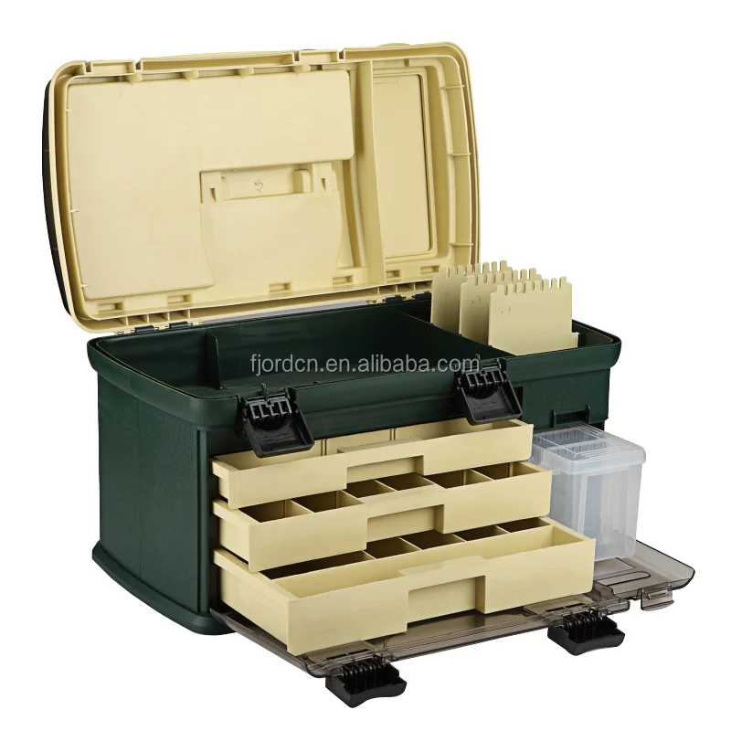 Caixa de ferramentas caixa de pesca classificação portátil de alta resistência à prova dwaterproof água multifuncional plástico duro isca caixa de equipamento de pesca 1pcs
