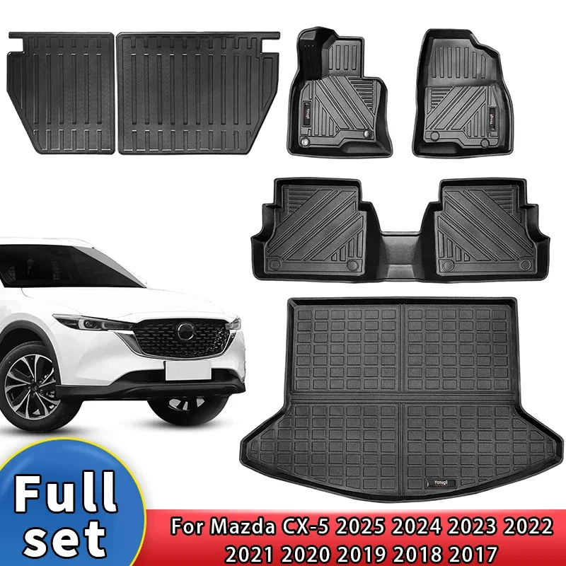 

Коврики TPE для Mazda CX-5 2017-2025, аксессуары, вкладыш для багажника, защита от любых погоды, водонепроницаемая подкладка для багажника