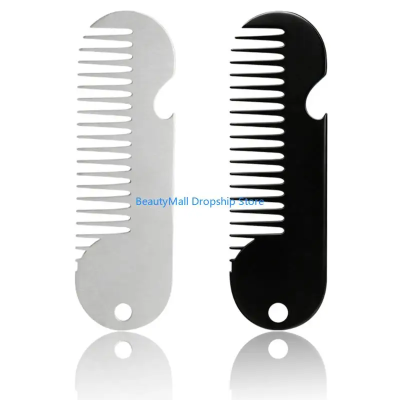 40JD Elegant Mini Comb Constructed From Stainless Steels Includes Handy Bottle Opening