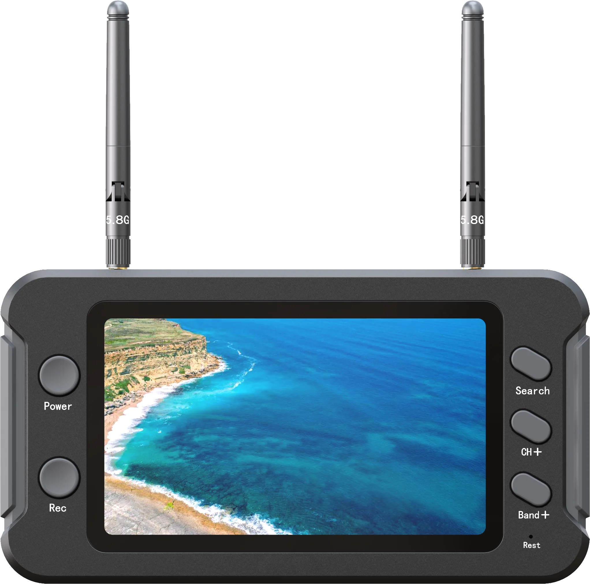 5803D 4.3inch 5.8G Monitor with DVR Built-in Battery 800*480px High Brightness LCD Screen 5.8GHz 40ch Receiver for RC Drone FPV