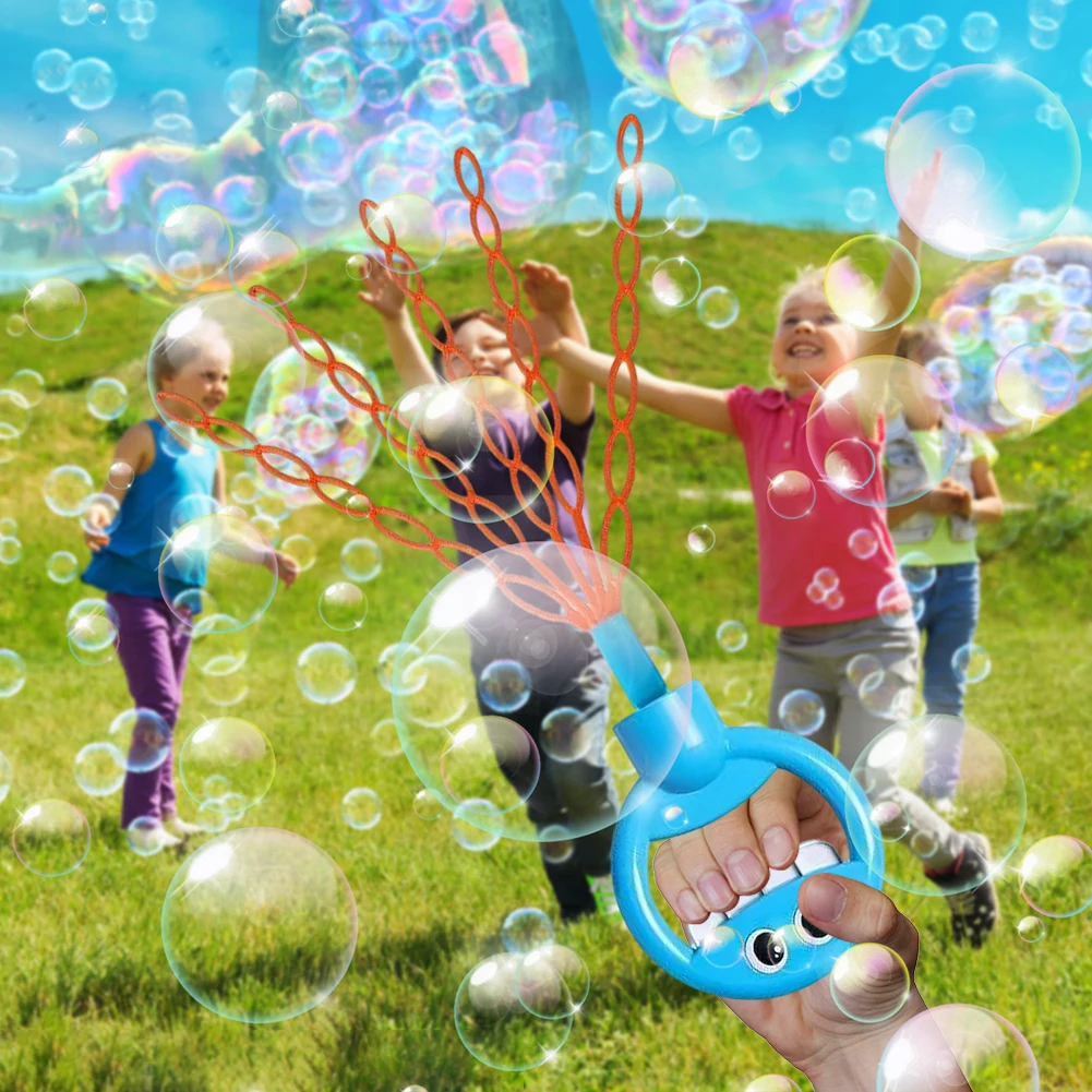 Baguettes à bulles pour visage souriant, 32 trous, jouets, bâton à bulles, savon amusant, outil à bulles pour enfants, jouets d'extérieur d'été, cadeau d'anniversaire