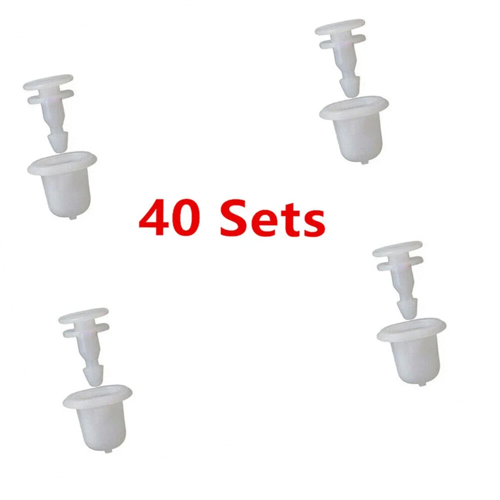 40 Sets Wheel Arch Fender Flare Liner Clips Fastener For Nissan Frontier For Navara For Infiniti Qx4 Qx56 01553-02903