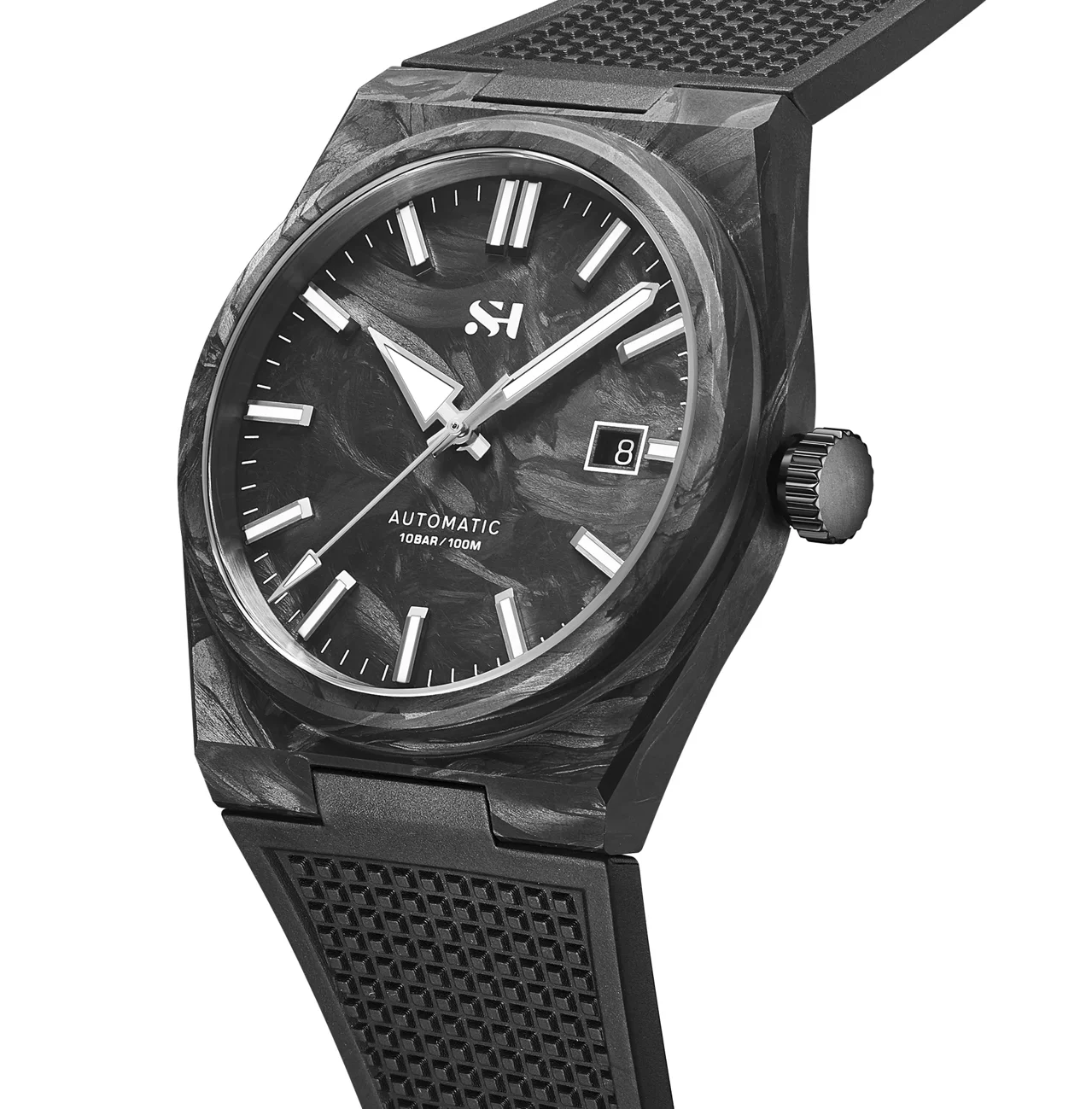 2025 New 40mm Carbon Automatic Watch Luxury 100m Waterproof Diver Watches PT5000 Diver Men PRX Watch