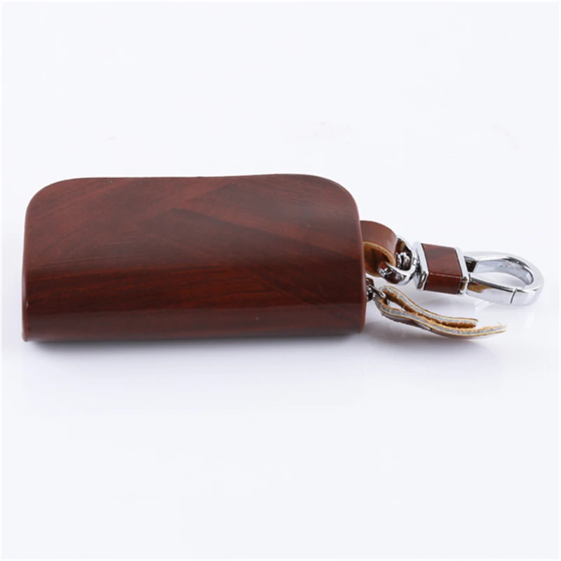 Men Key Holder Housekeeper Keys Organizer Wallet Keychain Covers Zipper Key Case Bag Leather Car Key Wallets