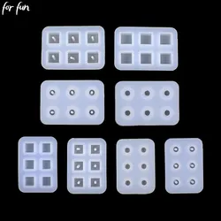 For Fun DIY Earrings Pendants Silicone Molds Epoxy Resin Mold Cube Ball Beads Mould Jewelry Making Necklace Bracelet Tools