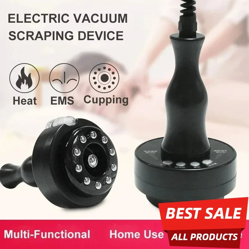 2026 Electric Meridian Brush Therapy Tool Vibration Microcurrent Heat 3 in 1 Massager for Muscle Relaxation Lymphatic Drainage