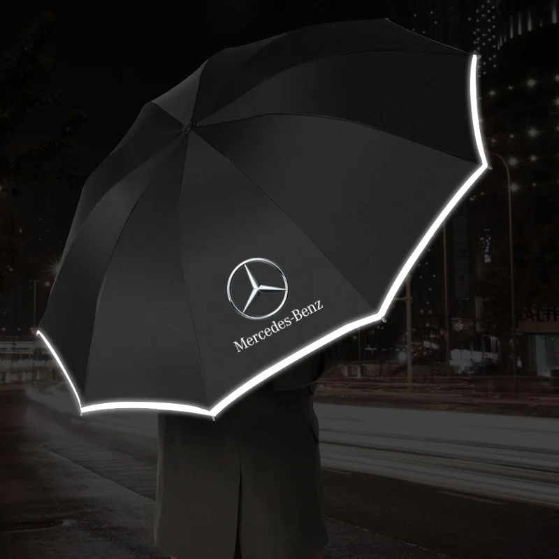 التلقائي شريط عاكس عكس مصباح ليد 10 الأضلاع مظلات يندبروف لمرسيدس بنز B/C/E/S الفئة أ الفئة C200L GLC GLK #2