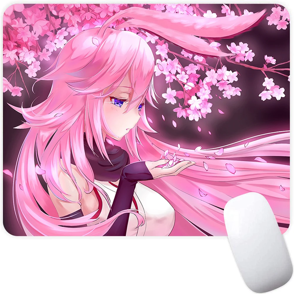 Pink Flower Hair Girl Yae Sakura Gaming Mouse Pad Large Mouse Pad PC Gamer Computer Mouse Mat Big Mousepad XXL Keyboard Desk Mat