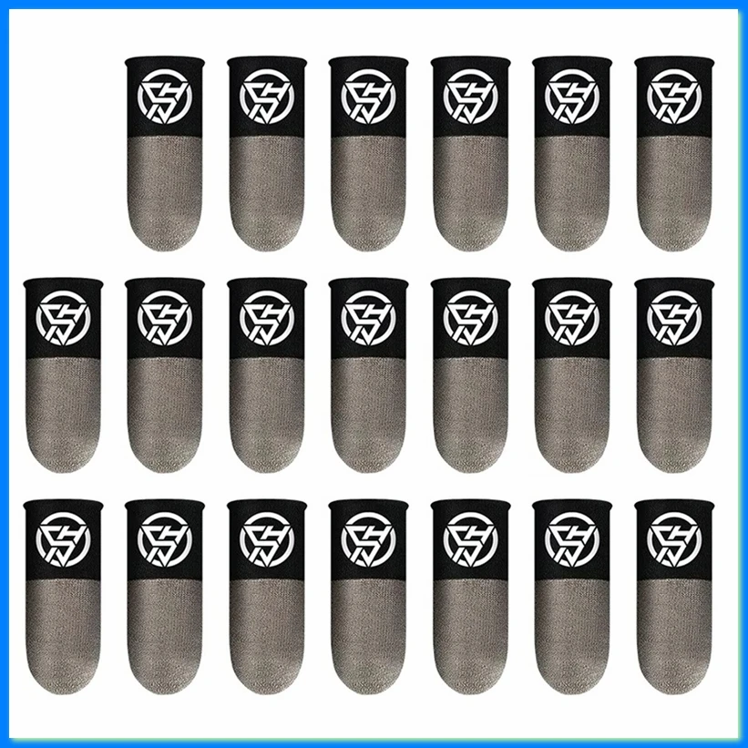 20Pcs Mobile Gaming Finger Sleeves for Anti-Slip Breathable Thumb Protectors Gamer Finger Covers B-AC17