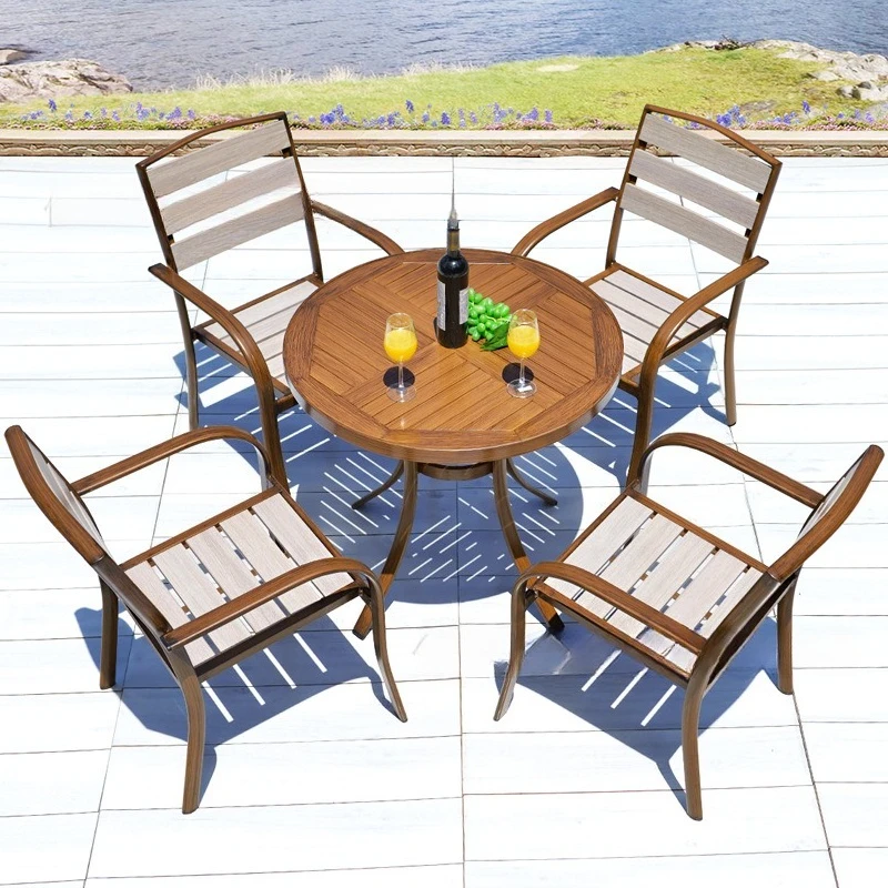 waterproof cafe retro western restaurant balcony garden open-air outdoor pendulum night market aluminum art