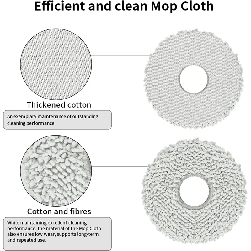 A005-ECOVACS DEEBOT T30S/T30S コンボロボット掃除機メインサイドブラシモップパッド Hepa フィルターダストバッグアクセサリー