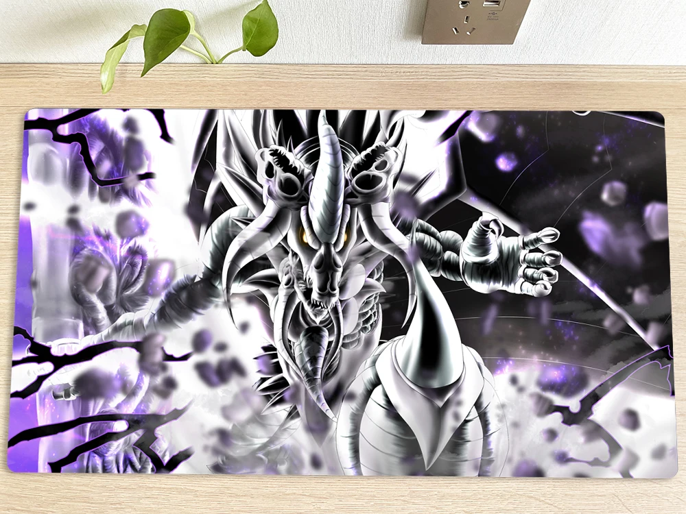 YuGiOh Table Playmat Grapha, Dragon Lord of Dark World TCG CCG Mat Trading Card Game Mat Mouse Pad Play Mat 60x35cm Free Bag