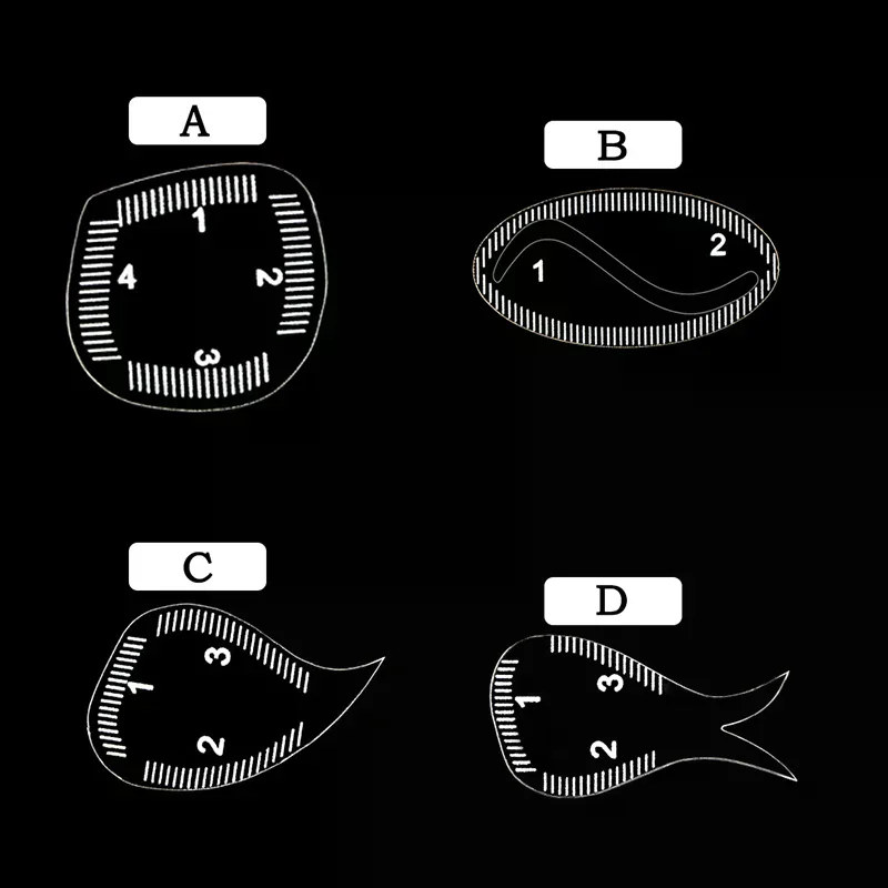Brow Mapping Ruler Eyebrow Shaping Ruler 1 Minute Fast Drawing Design Brow Easy Tool Microblading Permanent Mekup Stencils