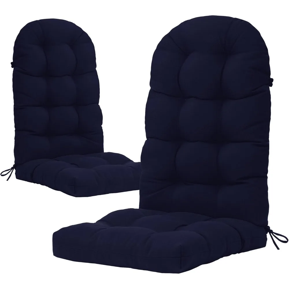 

Подушка для стула, подушки для кресла-качалки с высокой спинкой, набор из 2 шт., утолщенная подушка для патио для внутреннего и наружного использования