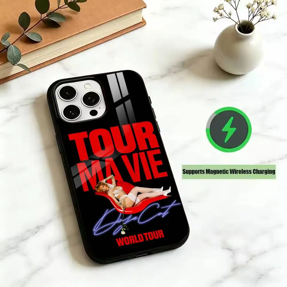 Vie from D-Doja Cat Pop R&B singer Wireless Magnetic Charge Phone cover For iPhone 17,16,15,14,13,12,11Plus,Pro,Max