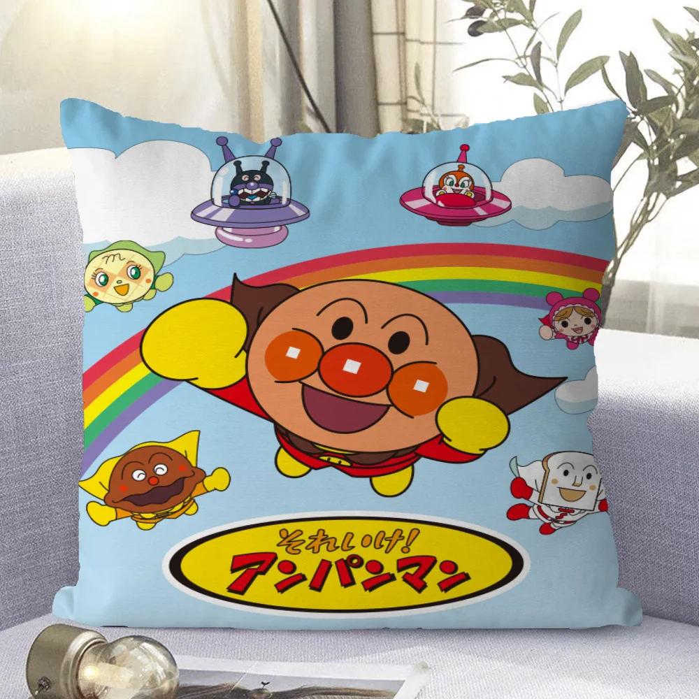 A-Anpanman 45x45 Cushions Cover for Pillow Cases 45x45 Covers for Bed Pillows Decorative Pillowcase 40x40 Cushion Cover 50x50