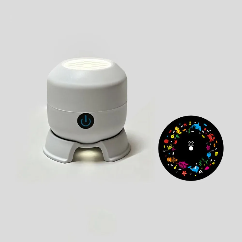 USB Powered Rotating Projection Lamp Underwater Ocean Adjustable Brightness Christmas LED Night Light Snowflake Atmosphere Lamp