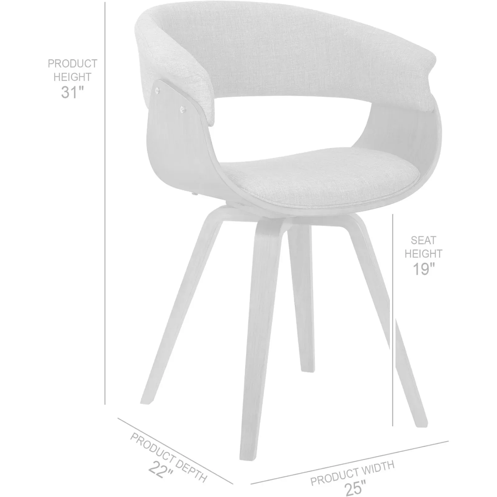 US  Summer Chair in Green Fabric and Walnut Wood Finish 31