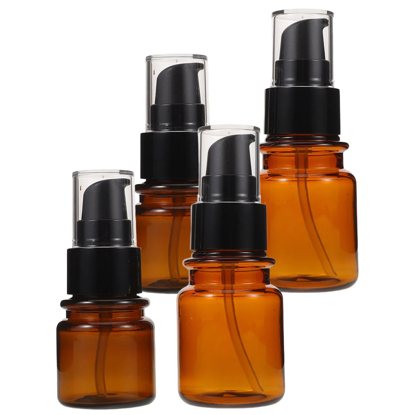 

4pcs 40Ml 60Ml Travel Bottles Refillable Leak-Proof Pump Containers For Skincare Cream Lotion Oil Facial Care Empty