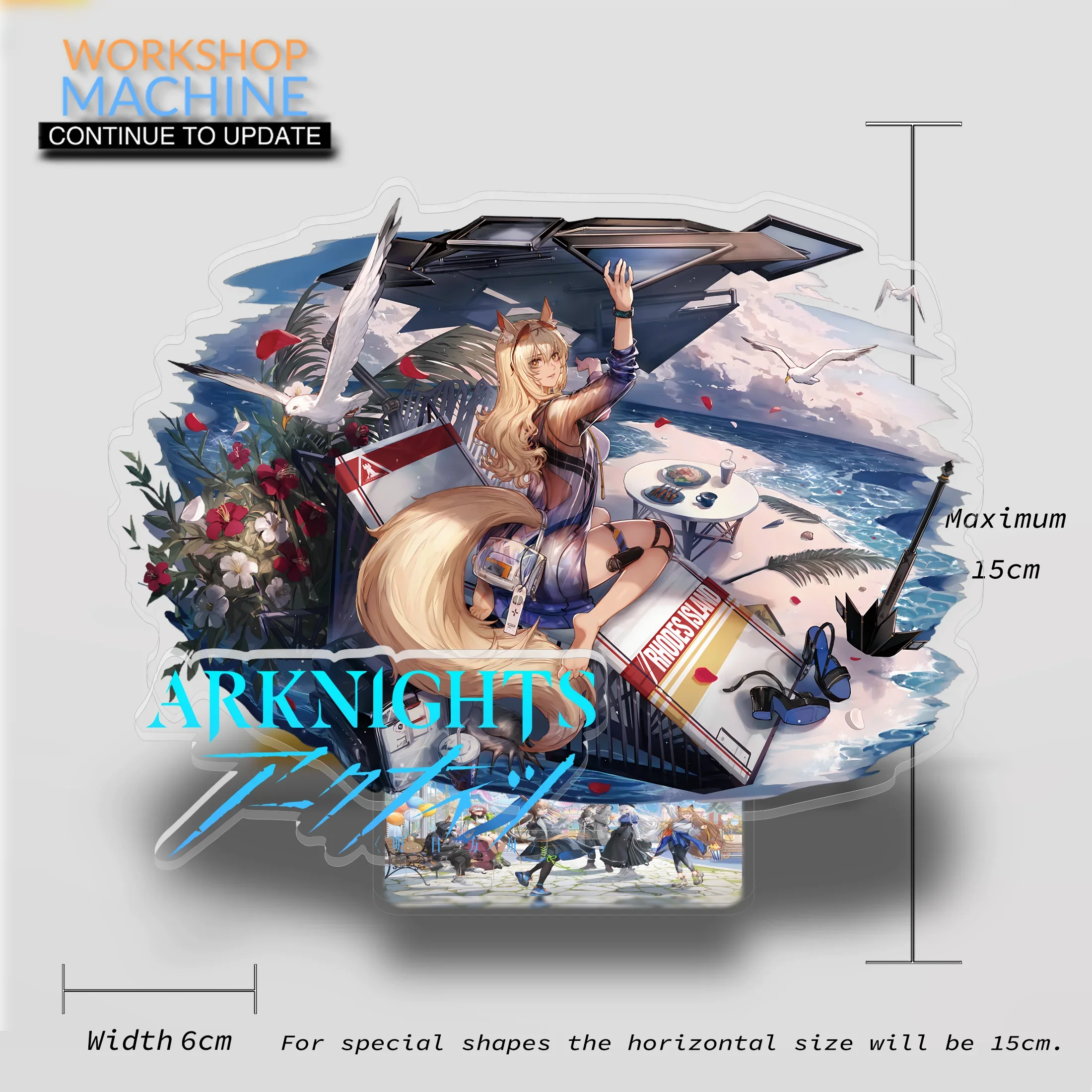 Anime Exquisite Acrylic Display Stand Model Transparent Trend High Precision Games Computer Desk Decoration Gift Arknights P4