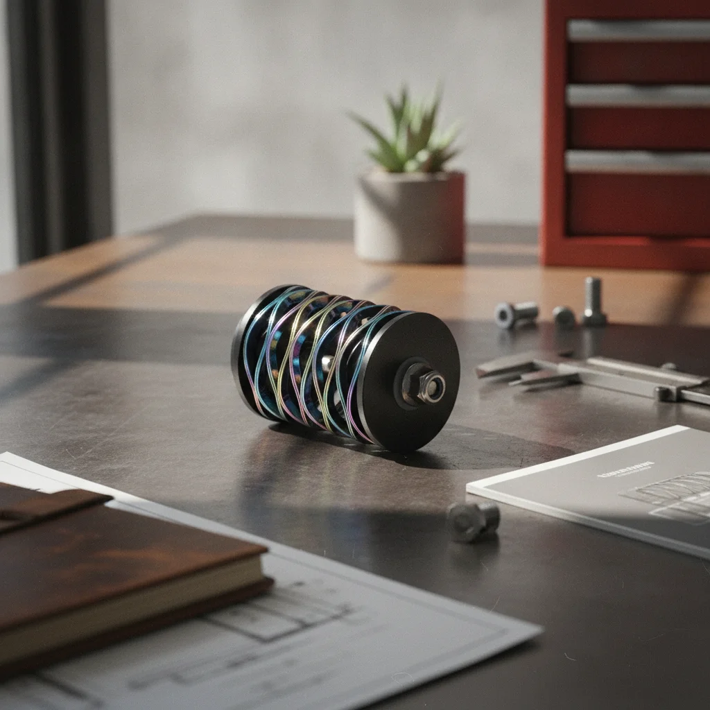 Wave Spring Shock Absorber Compact Shock Absorber with Titanium Rod Damping Part Low-Profile Hardware Replacement
