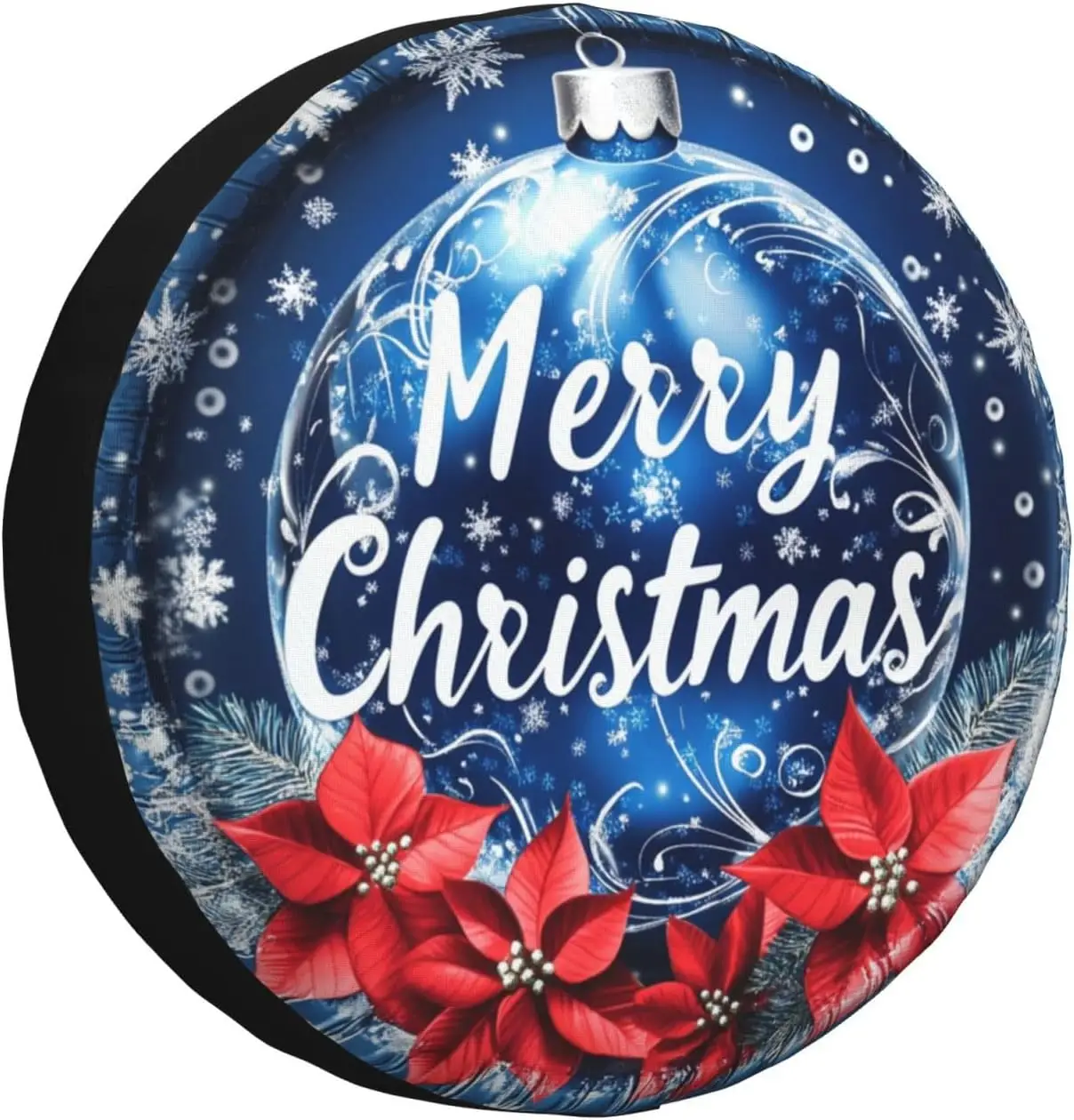 Christmas Spare Tire Cover Merry Christmas New Year Weatherproof Universal Decorative Wheel Protectors Camper Tire Covers
