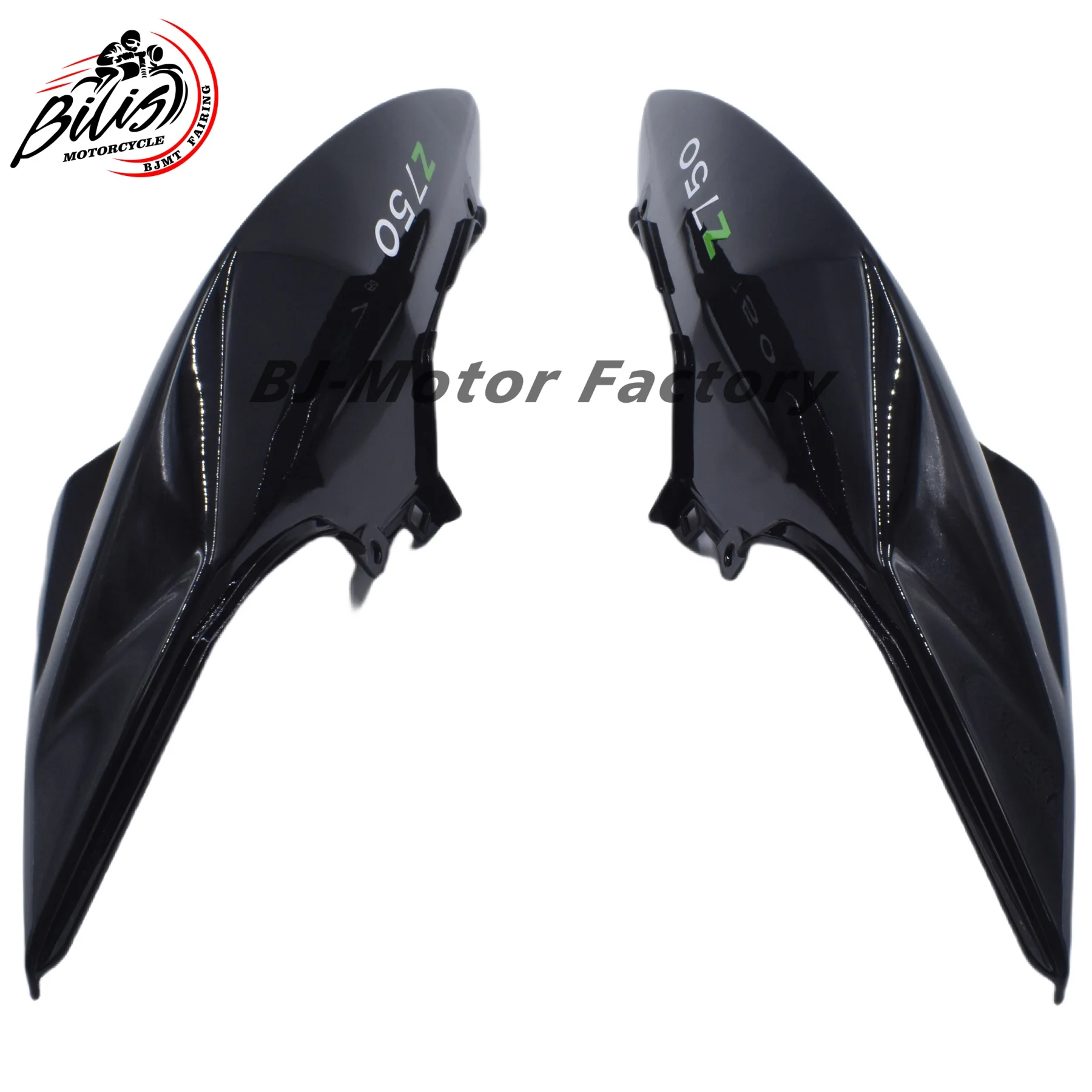 

For Kawasaki Z750 2007-2012 Glossy Black Rear Side Cover ABS Plastic Tail Fairing Rear Panel Seat Cowl
